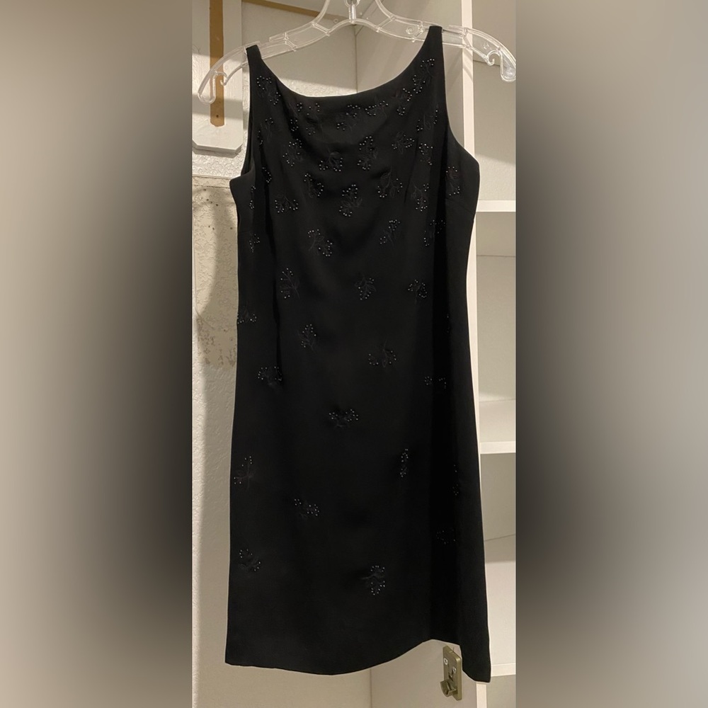 Ann Taylor cocktail dress, black. Size 4 Petite